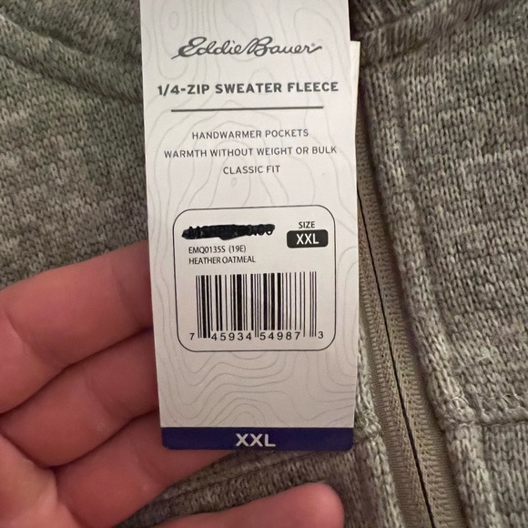 Eddie Bauer Fleece Quarter Zip - Picture 2 of 5